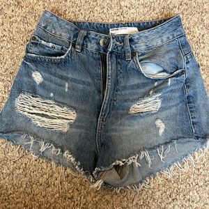 denim shorts